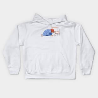 Happiness - Glücksgefühl - Friendship with cat Kids Hoodie